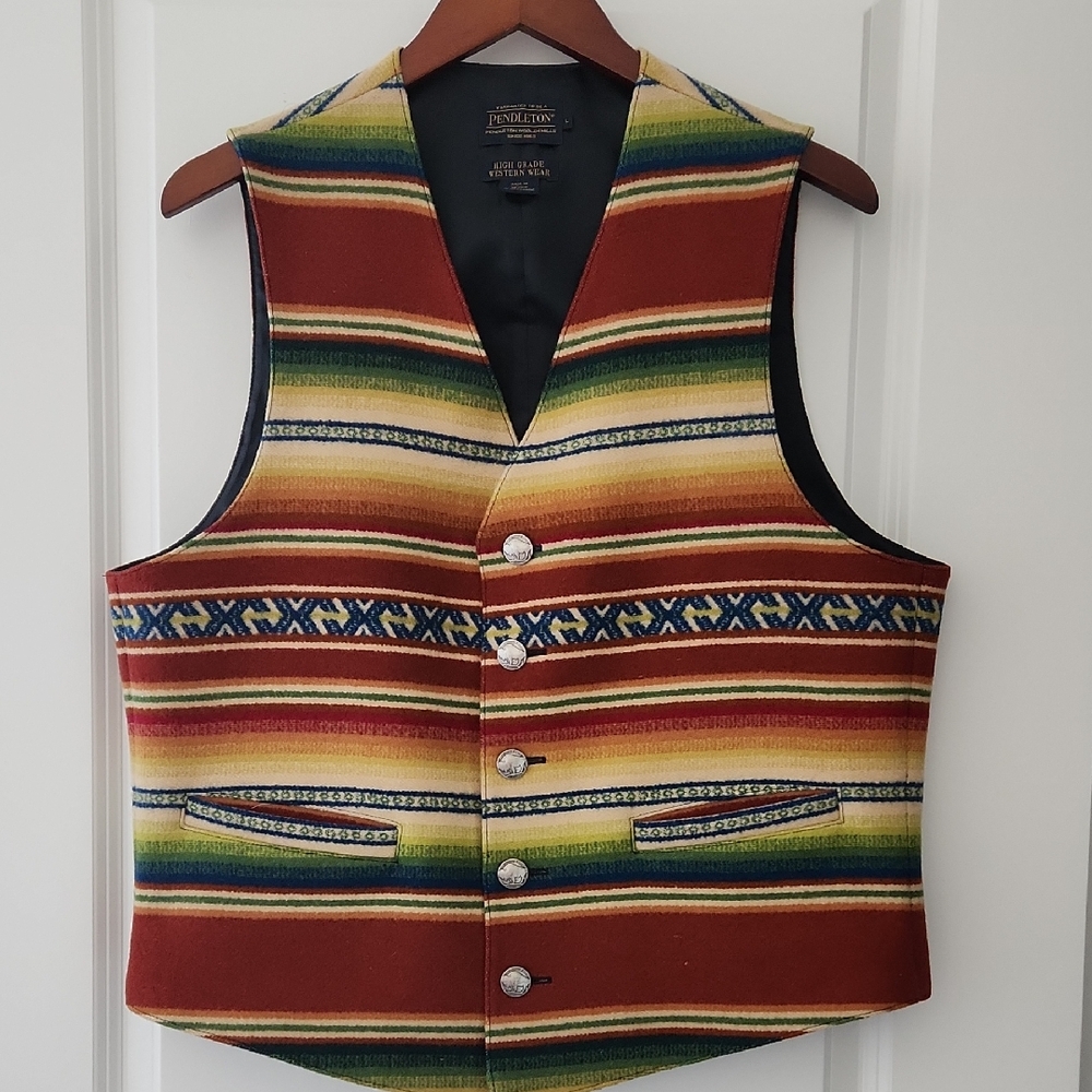 🎉HOST PICK!🎉 Pendleton High Grade Western Wear Casa Grande Serape Vest 🤎🐎👢